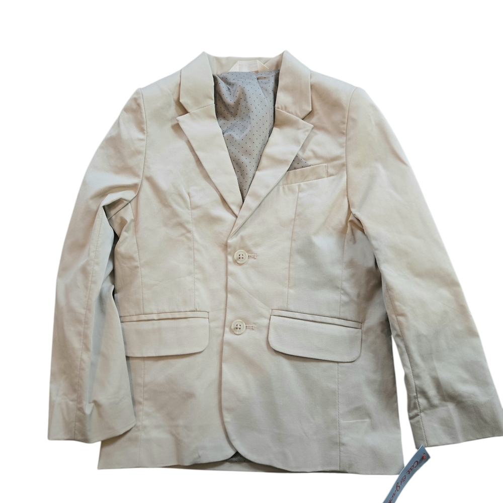 Cat & Jack Boys Beige Two-Piece Suit Set - Picture 5 of 9